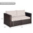 Millee 59'' Wide Wicker Loveseat with Cushions-50727973
