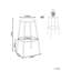 Laplace Upholstered Counter Stool with Metal Frame-1436632085