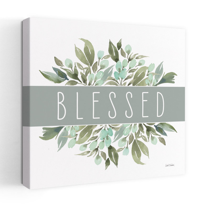 Contemporary Blessed With Banners Blessed Art, 32" H x 32" W
