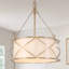 Lustre tambour 3 lumières doré
