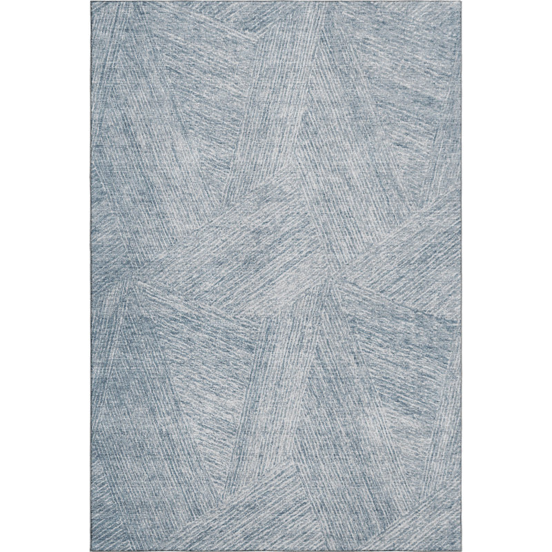Premium Machine Washable Finchley AMF991 Lines Rug, Rectangle 8' x 10'