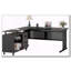 Bureau de direction en L avec tiroir classeur et tablettes-900318074