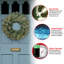 The Holiday Aisle® 24" Snowy Stonington Fir Wreath with Battery Operated LED Lights