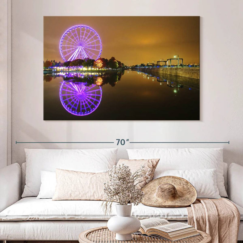 Lumières de grande roue Kavia Montreal, H 34 po x l 51 po