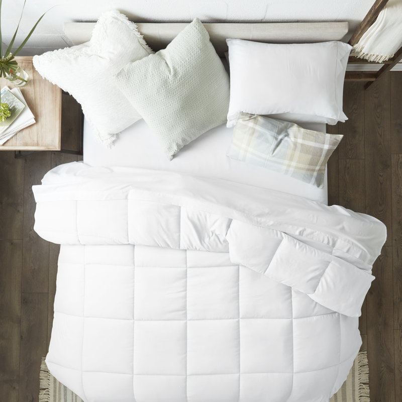 White Full Down Alternative Microfiber Duvet Set