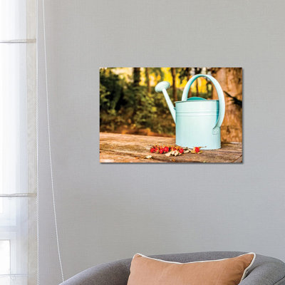 Countryside Watering Can And Wild Apples by Nik Rave - Gallery-Wrapped Canvas Giclée on Canvas