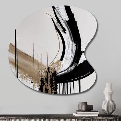 Cherylin - Abstract Asymmetrical Metal Print, Modern Unique Shape Metal Wall Art