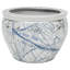 16" Abstract Blue & Silver Fishbowl-1757339853