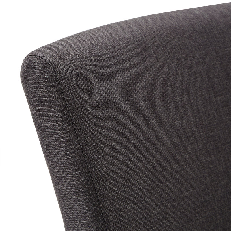 Chaise rembourrée Lancaster, Gris foncé
