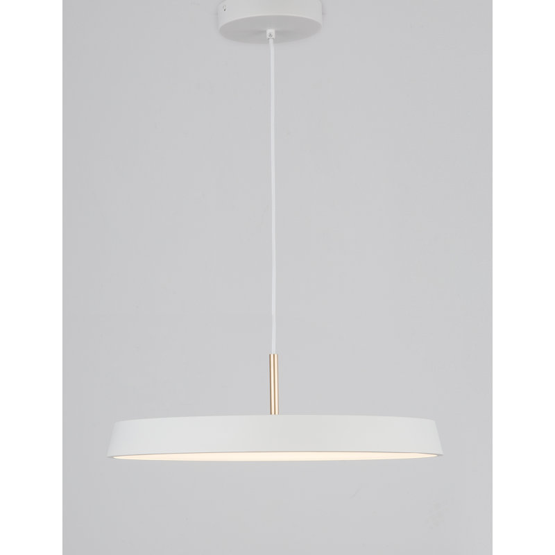 1 - Light LED Single Pendant, White
