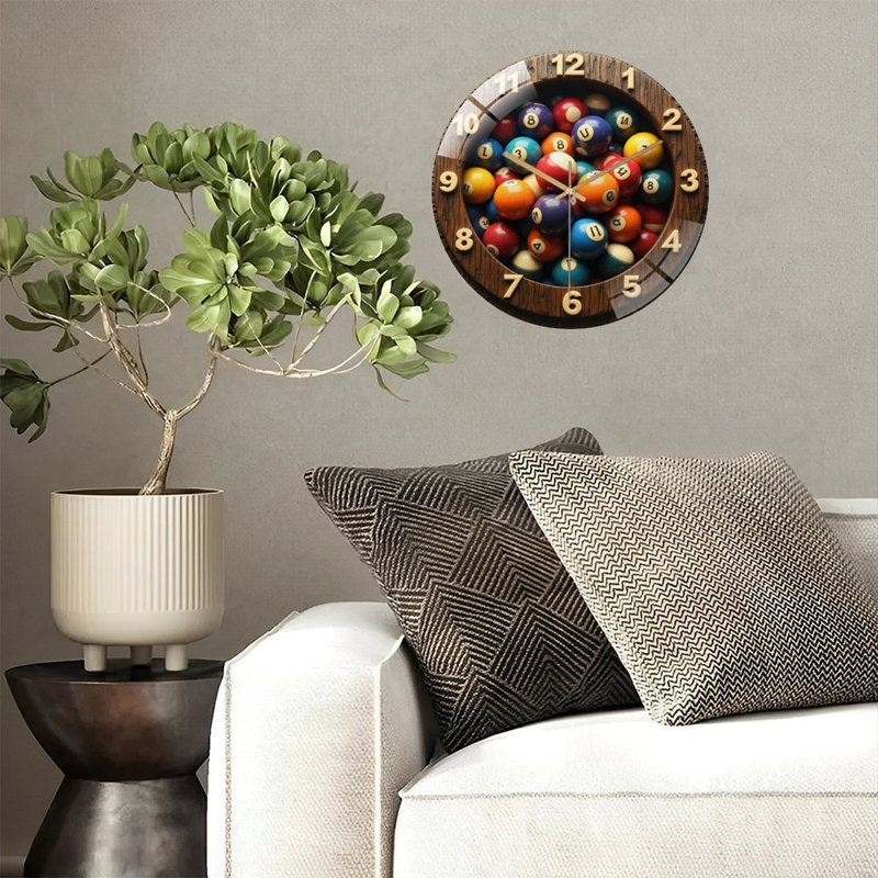 Horloge murale moderne en verre de haute qualité