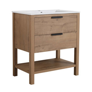 30 Inch Bathroom Vanity Plywood With 2 Drawers(Only Vanity ,without Basin)