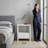 Absecon Modern 23"H 1 Drawer Nightstand With Open Shelf