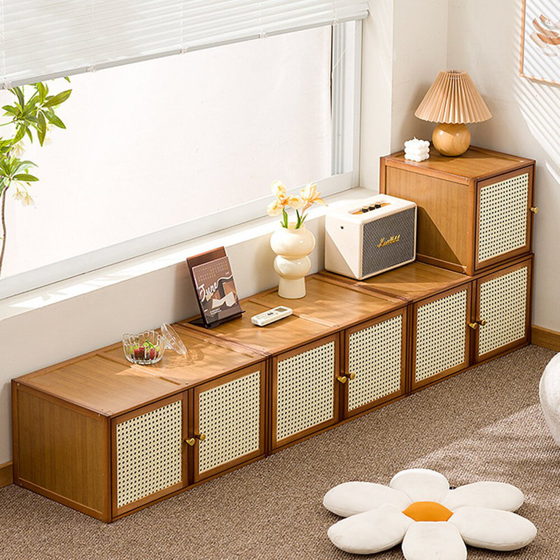 2 -Door Storage Cabinet, Beige-1 door