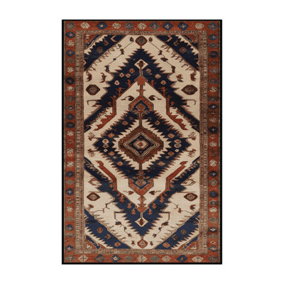 Tapis brun lavable à la machine