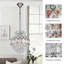 Luminaire suspendu en cristal chromé pour vestibule ou couloir