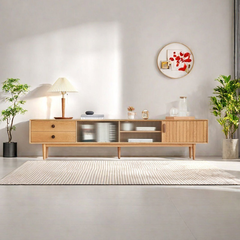 Meuble télé simple de style nordique, 70.87"