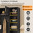 95"W Entryway Hall Tree With Multiple Storage Space-2010936525