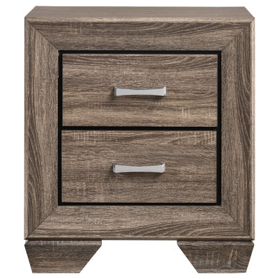  Brookes 2-drawer Nightstand Washed Taupe