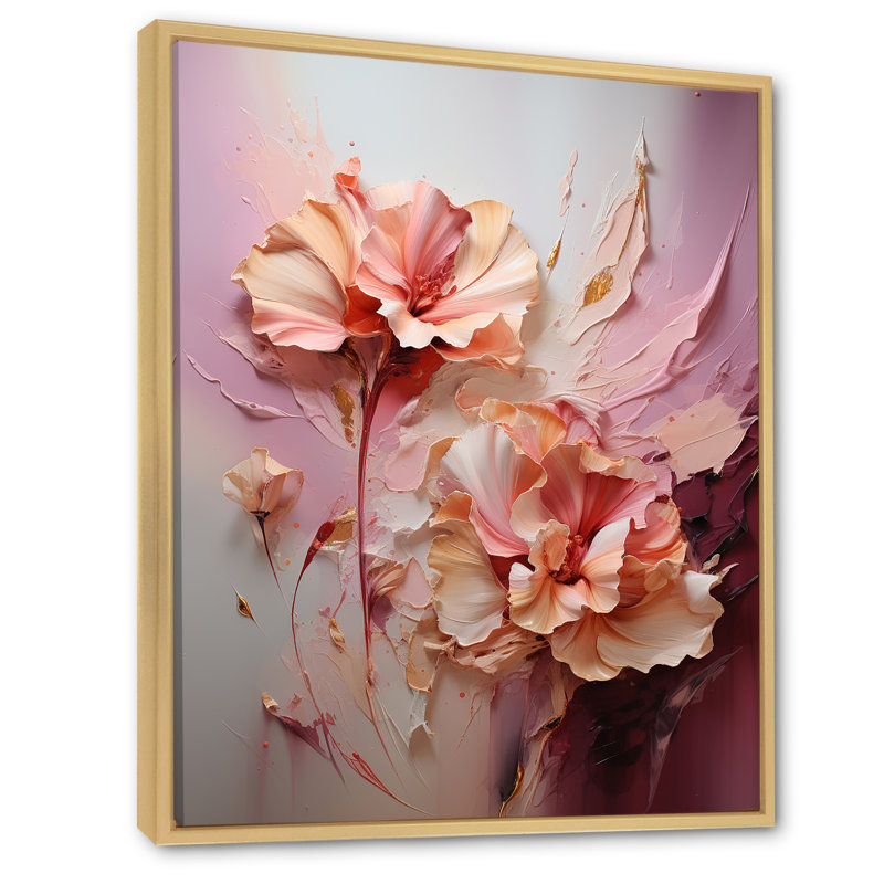 Orchidée élégante, rêve sur toile, Cadre naturel flottant, H 32 po x l 16 po x P 1 po