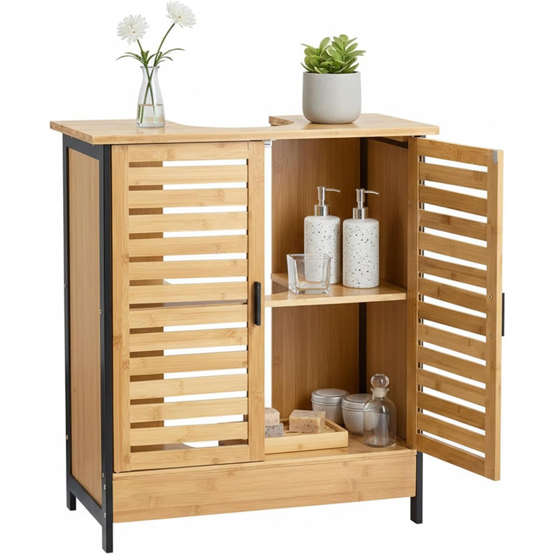 Bamboo Freestanding Bathroom Cabinet