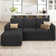 L Shaped Sofa Pull Out Sofa Bed Convertible Modular Sectional Couch Sleeper For Apartment