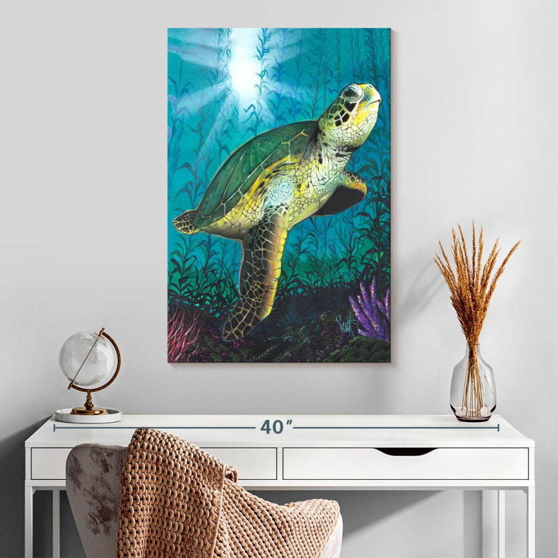 Brampt Turtle Underwater, 30" H x 20" W