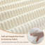 Canapé-lit blanc convertible avec coussin cylindrique - Canapé-lit rembourré en velours côtelé 3 places pour une vie propre et moderne-1254400099