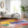 Machine Washable Indoor/Outdoor Claudian ACN1512 Gold Rug