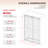 Royal 56 to 60 in. x 76 in. H Frameless  Double Sliding Shower Door with Two Towel Bars in Matte Blackand 3/8 in. (10mm) Clear Glass-121504924-121213316