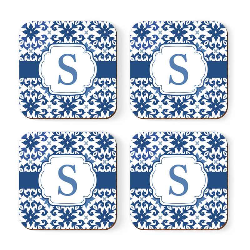 Square 4 Piece Coaster Set, S