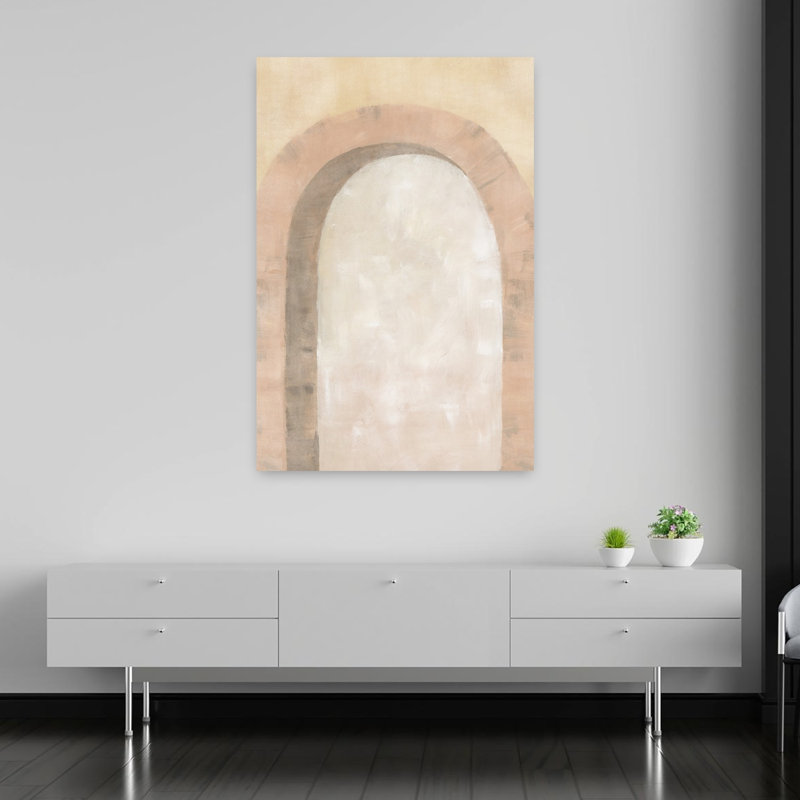 «Warm Minimal Arch», impression d'art mural, H 60 po x l 40 po