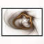 Floral «Brown Abstract Fractal Flower», reproduction d'impression sur toile tendue-26669961