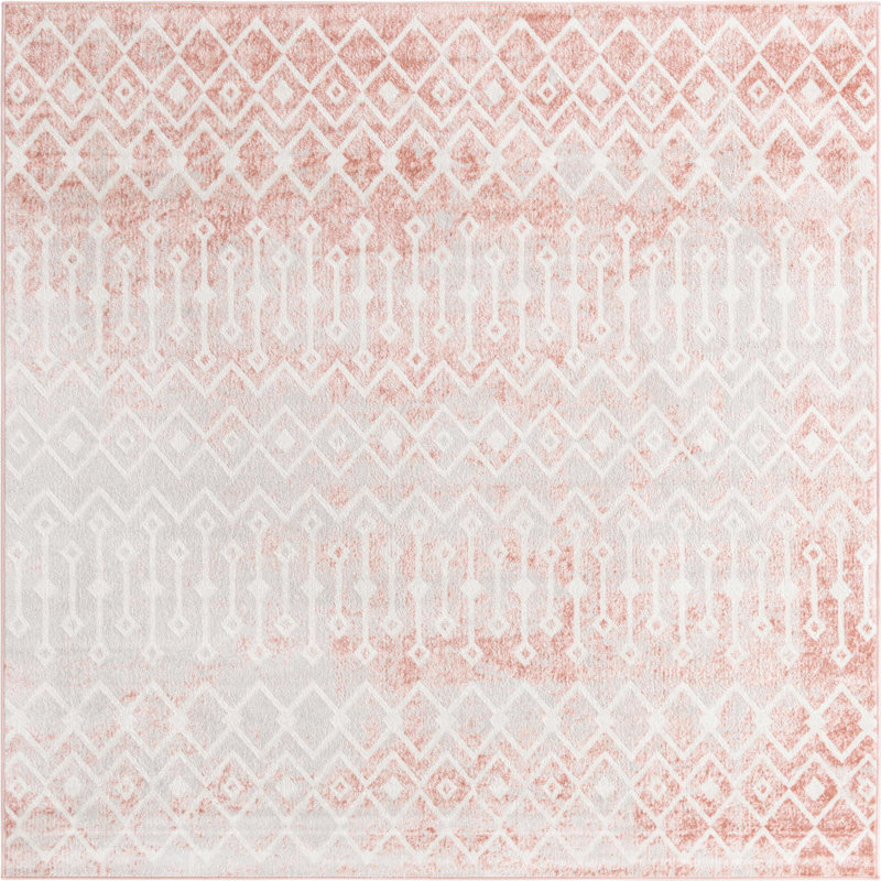 Abstract Indoor Rug, Square 6'