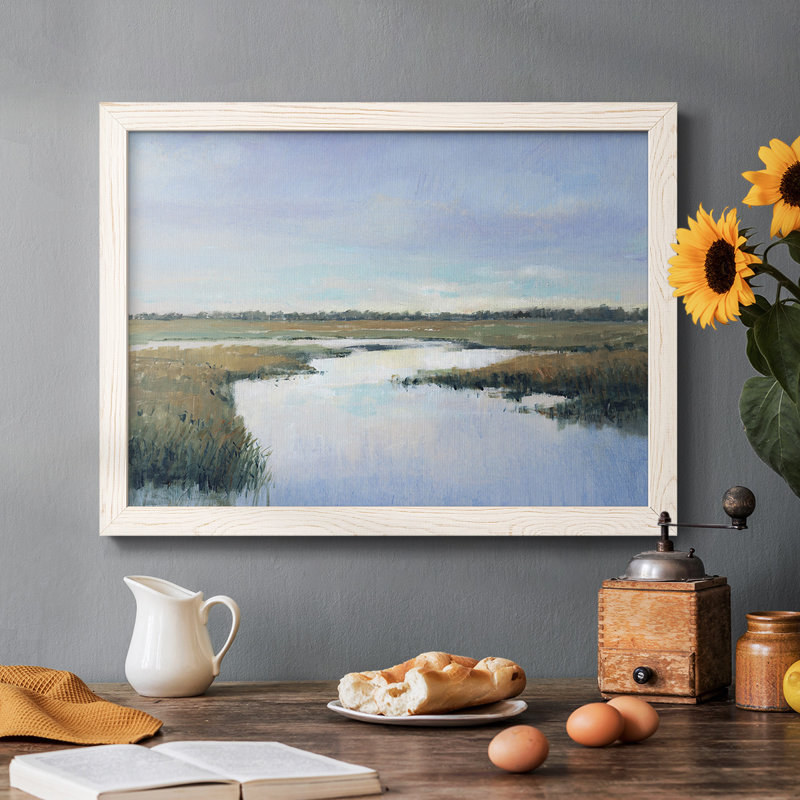 «Coastal Plains I», reproduction sur toile, Blanc, H 18 po x l 26 po x P 1,5 po