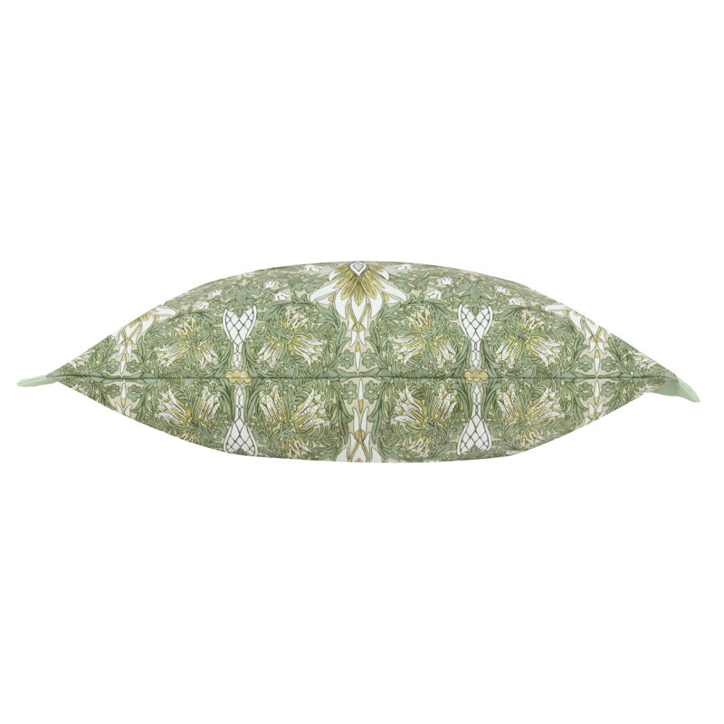 Snakeshead Indoor / Outdoor Floral Rectangular Cushion, Light Green