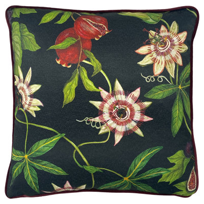 Floral Square Throw Pillow Cover