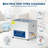 22L Commercial Ultrasonic Cleaner, Stainless Steel Tank with Digital Timer & Heater, Professional Jewelry Watch Parts Cleaning Machine