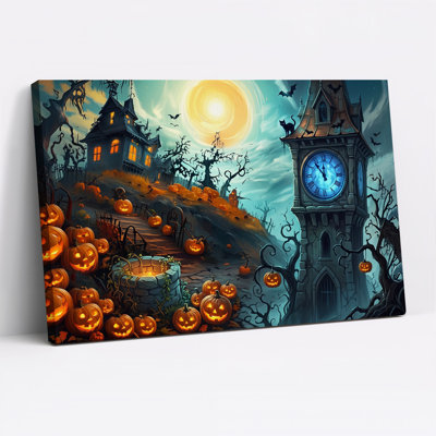 Art mural sur toile Spooky Haunted House