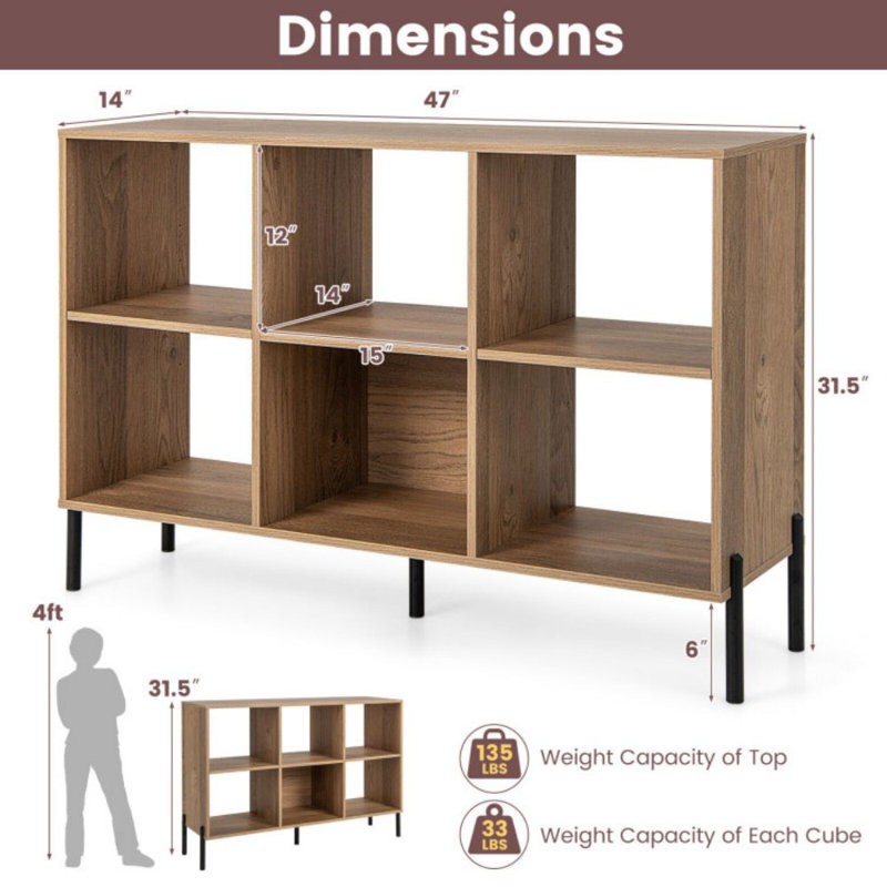 Arntraud Cube Bookcase 31.5" H x 47" W | Wade Logan®