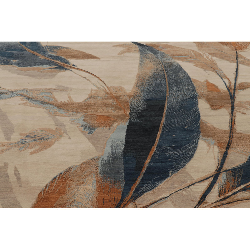 Modern One-of-a-Kind 9'0X12'0 Hand Knotted Area Rug