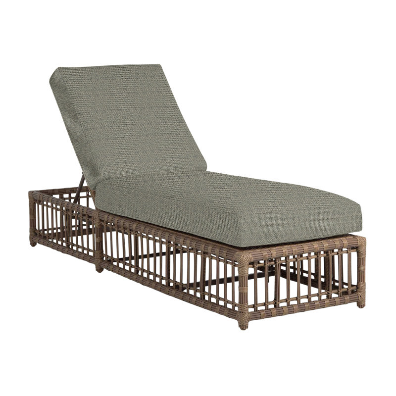 Newport Woven Chaise, Intermix Bark, No Welt