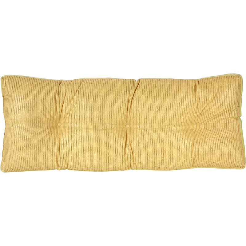 Winston Porter Non-Slip Bench Cushion, 27 X 14 X 3 Inches, Yellow