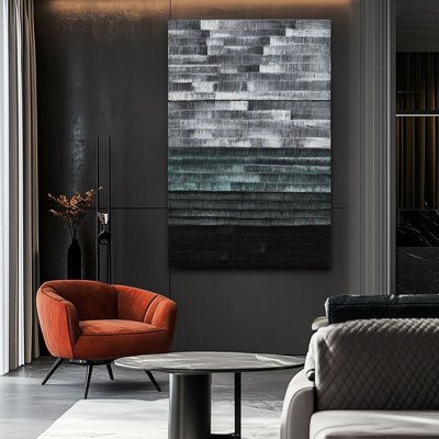 "Gradient", peinture à l'huile sur toile sans cadre 47 po x 31 po