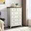 Commode beige à 6 tiroirs - Solution de rangement à 6 tiroirs