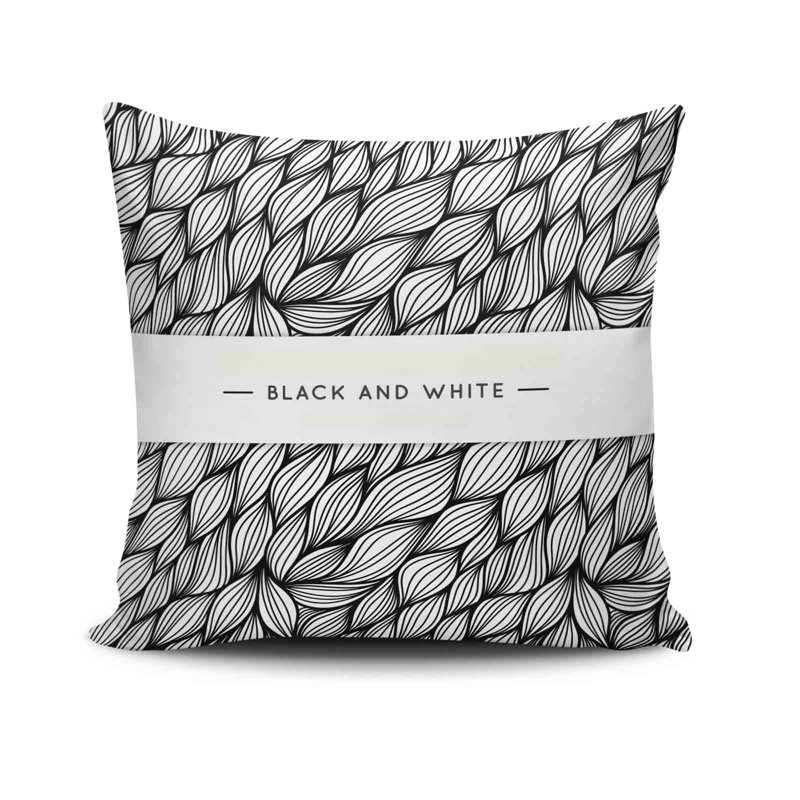 Erme Decorative Cushion Cover, 17 x 17 Inches, 50% Cotton / 50% Polyester | Machine Washable at 104°F, Ironable, Concealed Zip Closure | Perfect for Living Room, Bedroom, and Stylish Home Décor
