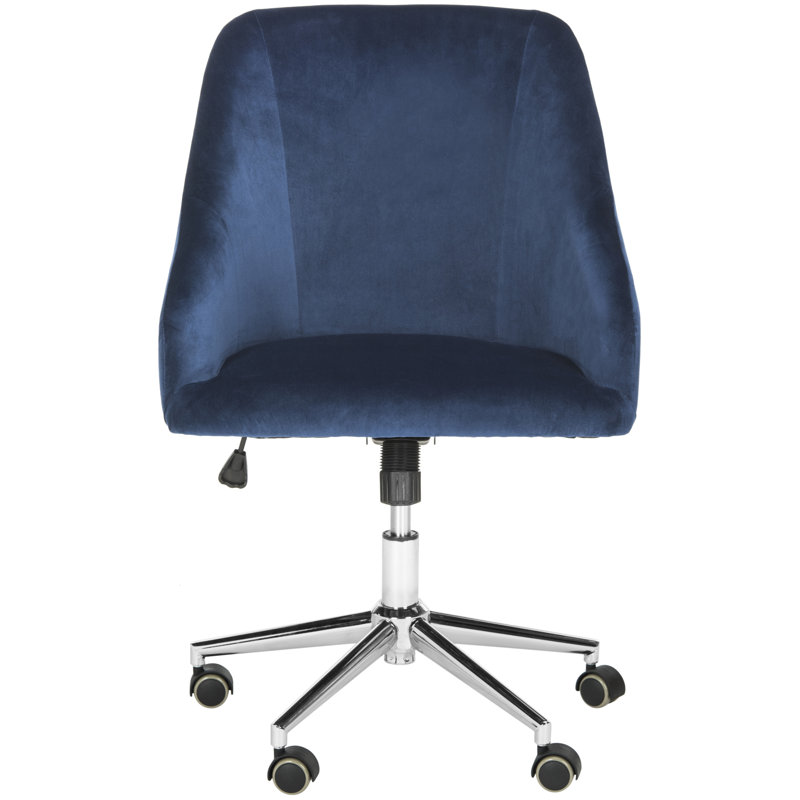 Chala Drafting Chair, Navy, Linen