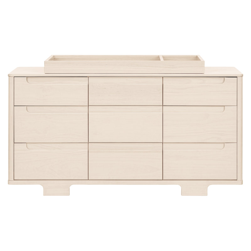 Yuzu 9-Drawer Dresser, Assembled, Washed Natural