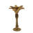 Coconut Palm Taper Candle Holder - 5" x 5" x 8.5" - Gold