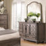 Commode 8 tiroirs avec miroir
